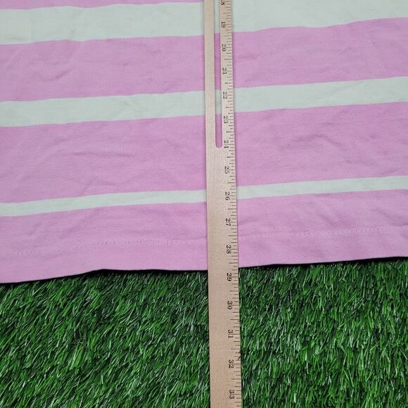 Vintage Y2K Columbiaknit Rugby Shirt Mens XL USA Made Pink Stripe Preppy Ivy - Picture 6 of 10
